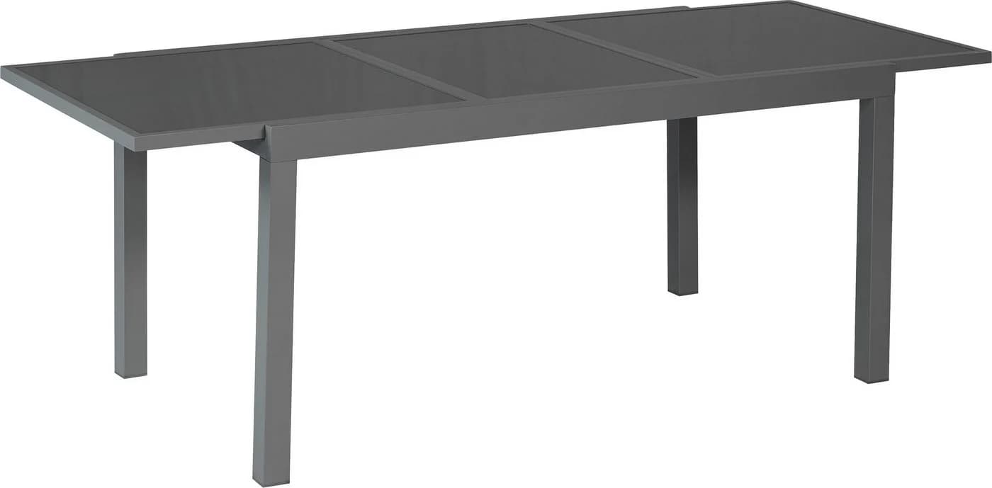 MERXX Garten-Essgruppe Amalfi 7-tlg. Grau Aluminium - Bild 4