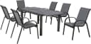 MERXX Garten-Essgruppe Amalfi 7-tlg. Grau Aluminium Bild 2