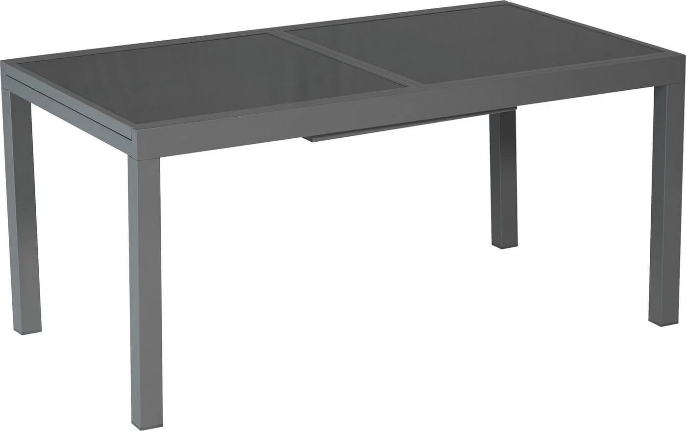 MERXX Garten-Essgruppe Amalfi 7-tlg. Grau Aluminium - Bild 3