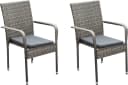 MERXX Gartensessel Barcelona Grau 2er Set Bild 2