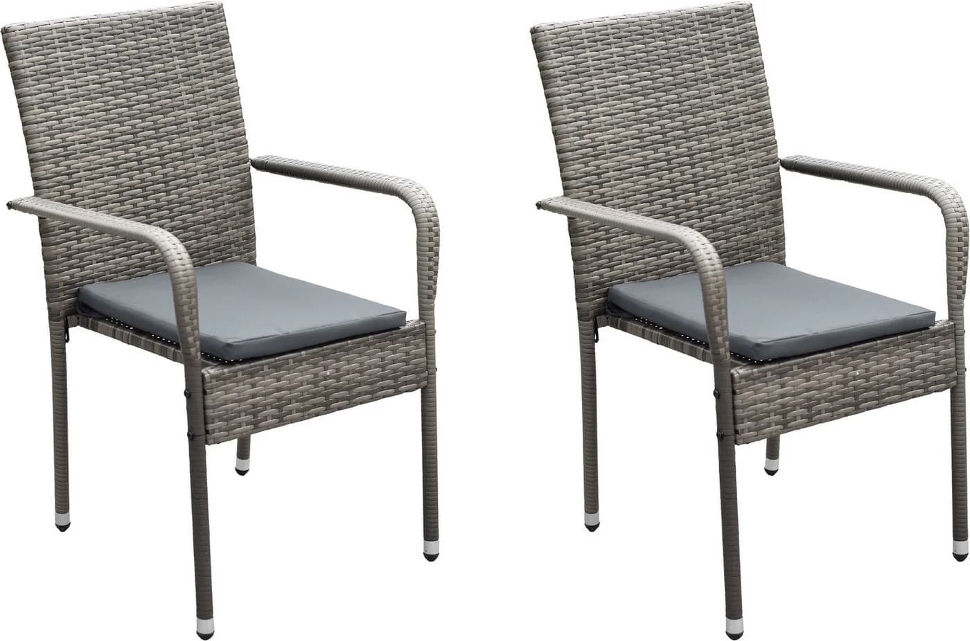 MERXX Gartensessel Barcelona Grau 2er Set - Bild 2