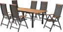 MERXX Garten-Essgruppe Siena 7-tlg. inkl. 6 Klappsessel, 1 Ausziehtisch Bild 2