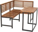 MERXX Eckbank Set 2-tlg. Grau/Braun Aluminium Akazie Bild 2