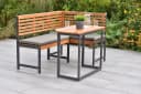 MERXX Eckbankgruppe Set mit Klappentisch Akazie Aluminium Grau Bild 1