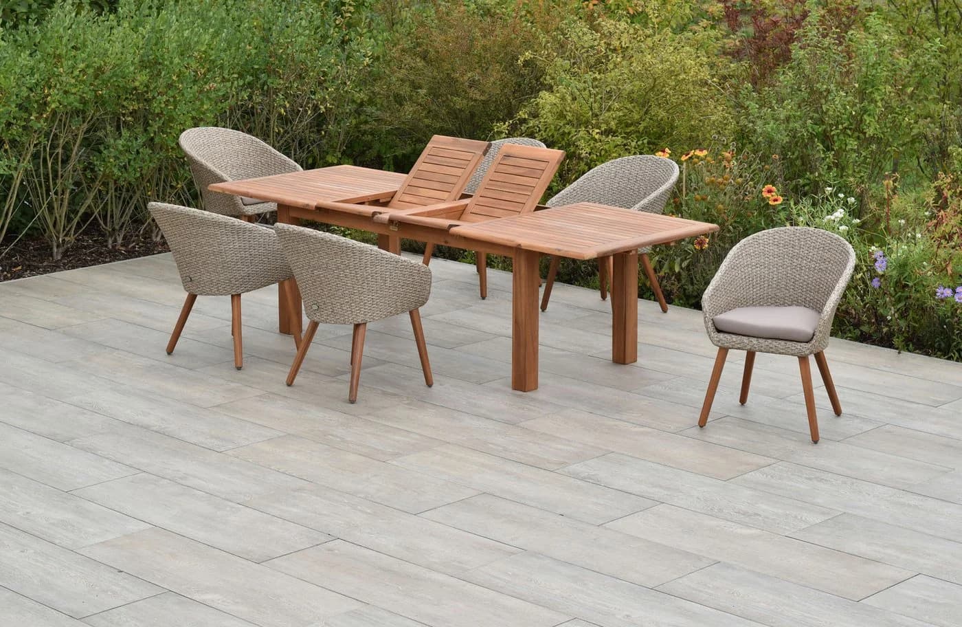 MERXX Garten-Essgruppe Arrone 7-tlg. Akazienholz