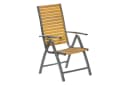 MERXX Garten-Essgruppe Santorin 5-tlg. Aluminium Akazienholz Grau/Braun Bild 1