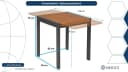 Gartentisch MERXX Ausziehbar Aluminium Akazie Grau Braun Bild 4