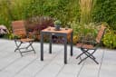 Gartentisch MERXX Ausziehbar Aluminium Akazie Grau Braun Bild 5
