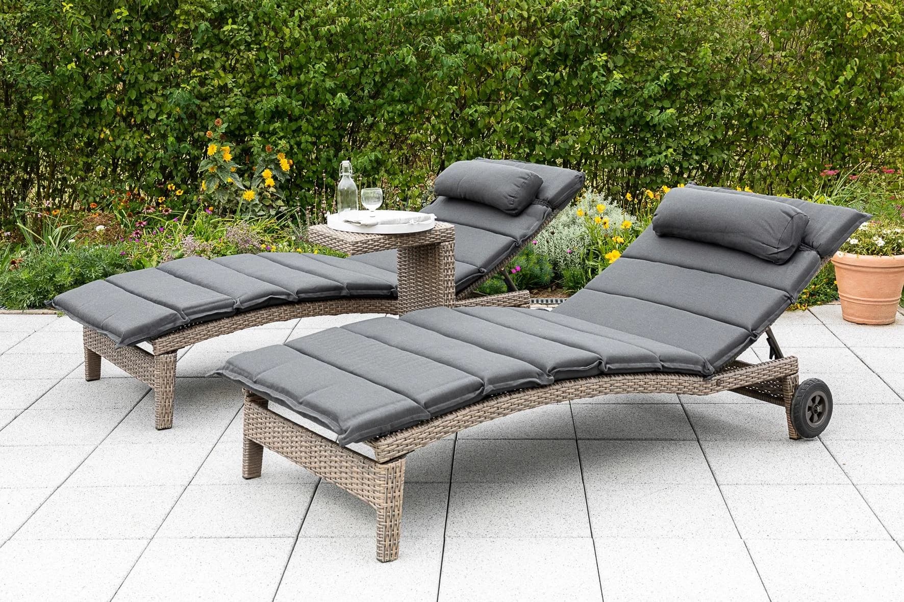 Gartenlounge-Set Andalusia Merxx Grau