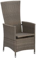 MERXX Garten-Essgruppe Valencia 6-tlg. Taupe/Braun Poly Rattan Bild 5