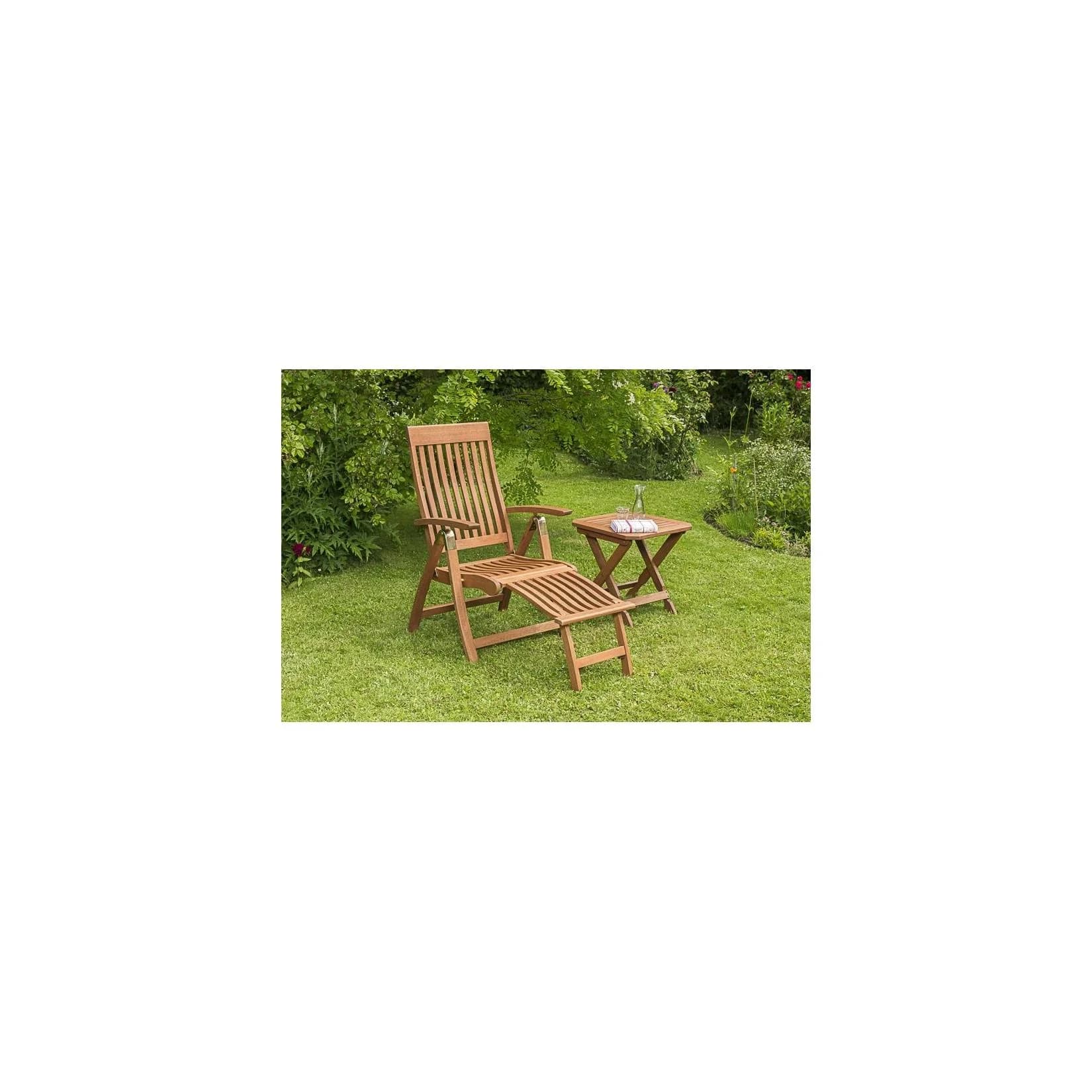 MERXX Commodoro Gartenlounge-Set Beige Natur Klappbar