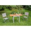 MERXX Naxos Balkonset 3-tlg. mit ausziehbarem Tisch Beige Bild 1