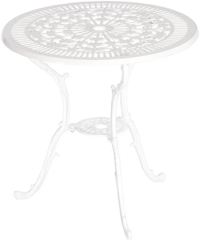 MERXX Garten-Essgruppe Lugano Weiß Aluminium 4-tlg.