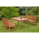 Merxx Garten-Essgruppe Santos 4-tlg. Beige Eukalyptus Bild 1