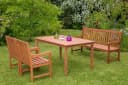 Merxx Garten-Essgruppe Santos 4-tlg. Beige Eukalyptus Bild 3