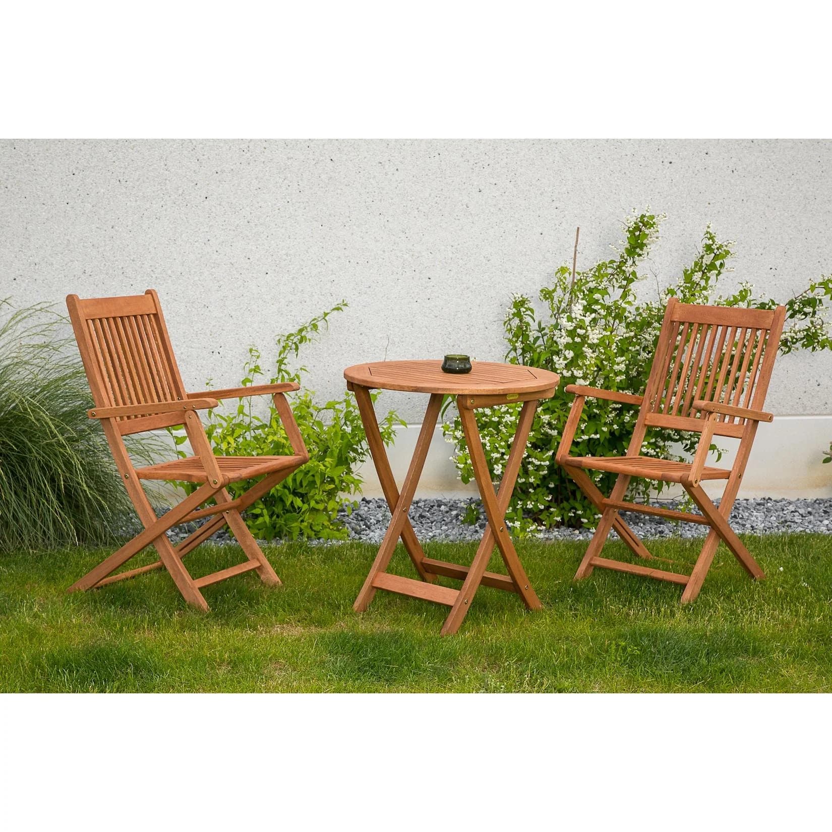 Merxx Balkonset Rio V 3tlg. Rund Eukalyptus