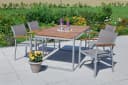 Merxx Naxos Garten-Essgruppe 5-tlg. mit ausziehbarem Tisch Beige/Silber Bild 3