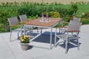 Merxx Naxos Garten-Essgruppe 5-tlg. mit ausziehbarem Tisch Beige/Silber Bild 4