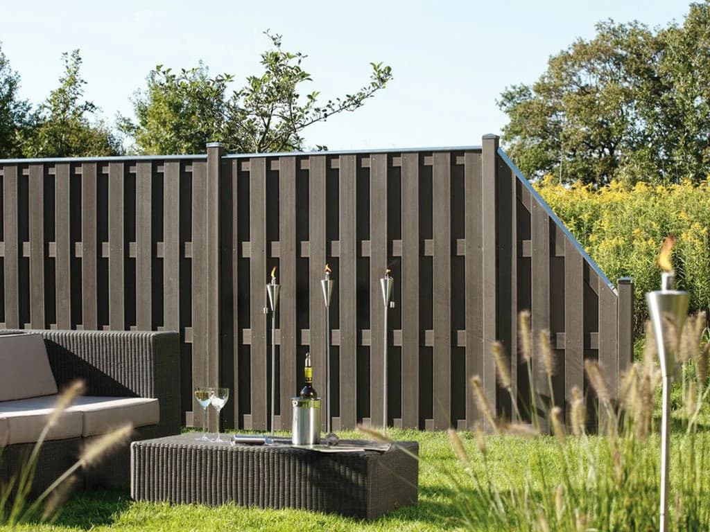 TraumGarten Zaunpfosten WPC Anthrazit 200 cm