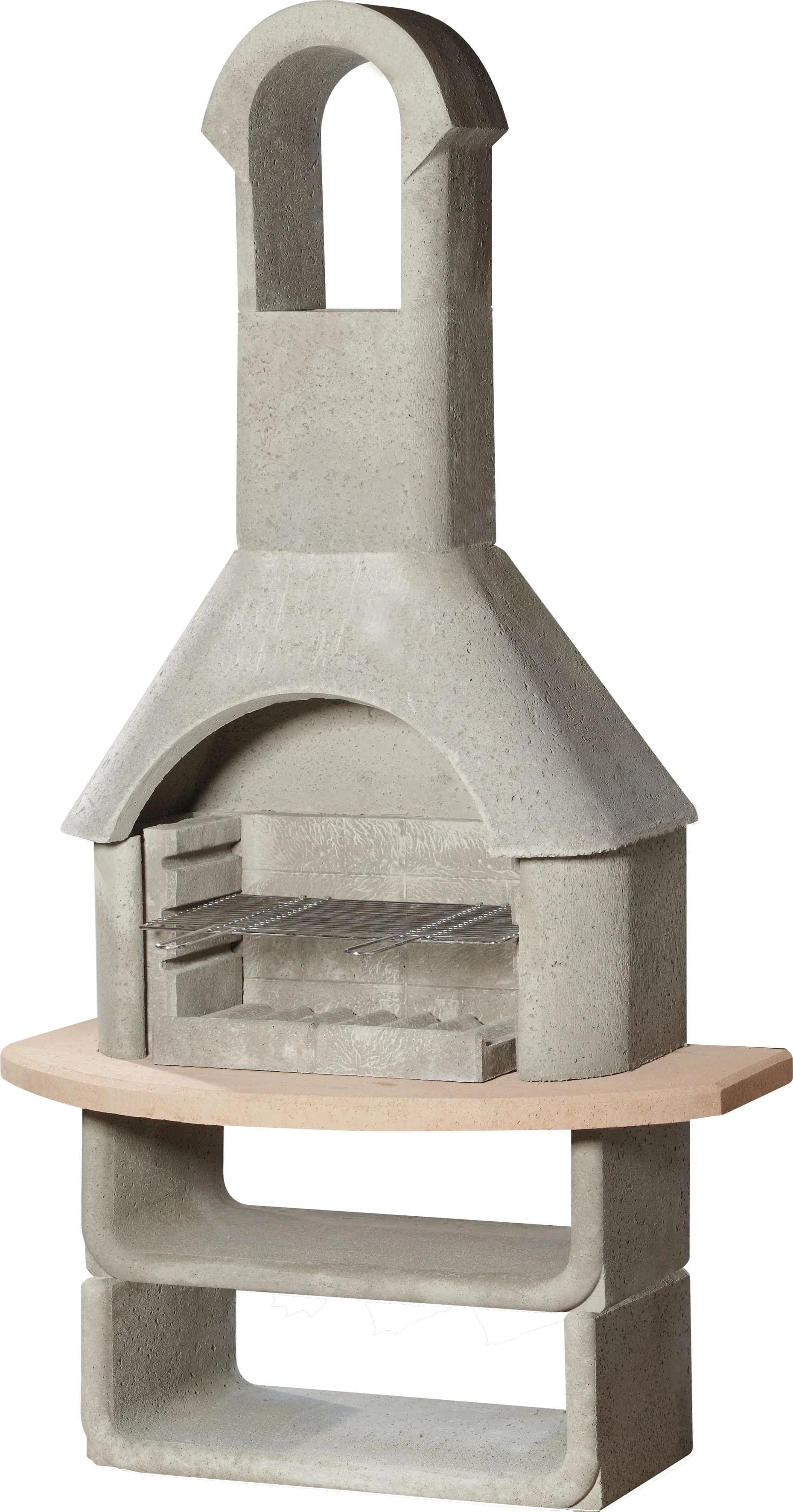 Grillkamin Las Palmas Beton Terrakottafarben