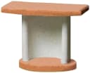 BUSCHBECK Beistelltisch Georgia Terracotta Grau Beton Bild 1
