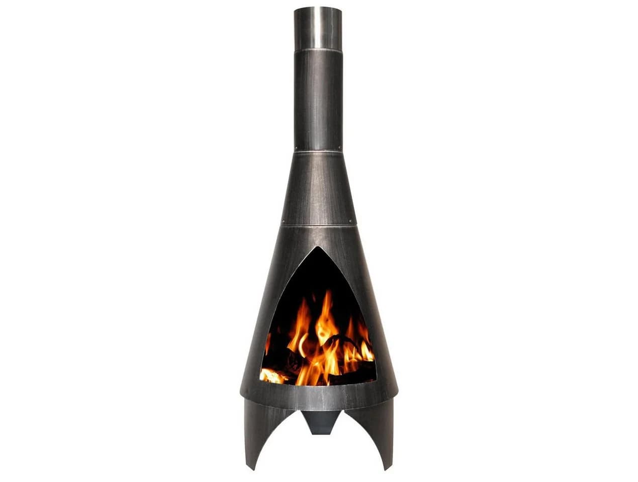 Buschbeck Feuerstelle Gartenkamin Colorado 125 Silber-Schwarz