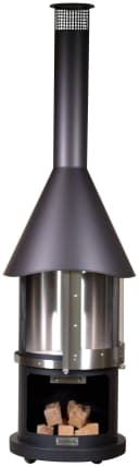 Buschbeck Kamin Melbourne Schwarz Edelstahl Bild 2