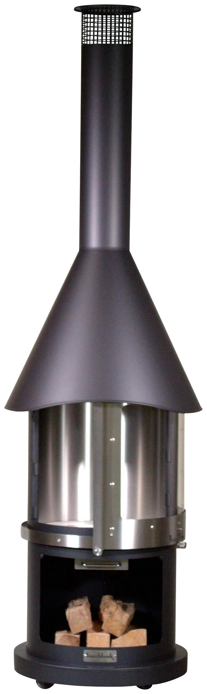 Buschbeck Kamin Melbourne Schwarz Edelstahl - Bild 2