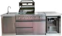 Buschbeck Outdoor-Küche Oxford Edelstahl Gasgrill Kühlschrank Bild 3
