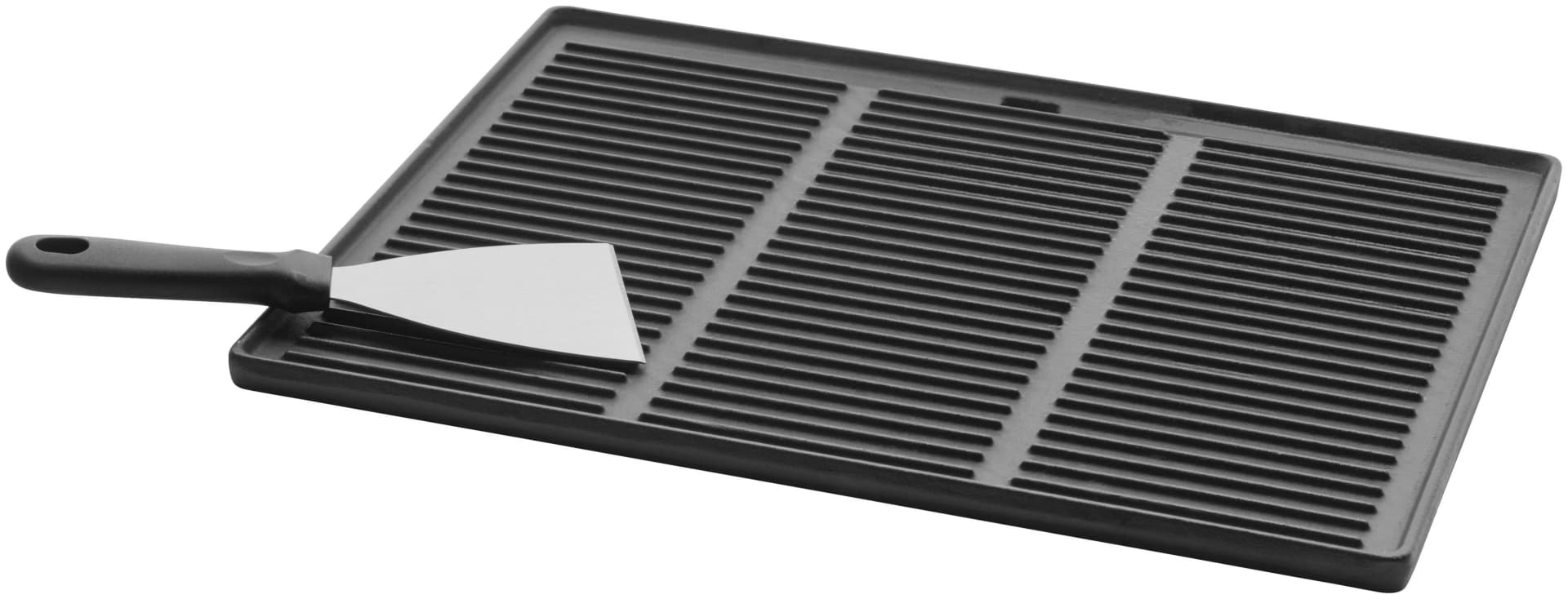 BUSCHBECK Plancha-Platte mit Grillspachtel schwarz