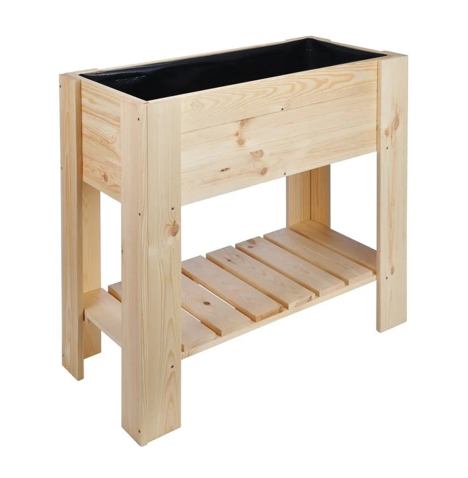 Haushalt International Hochbeet Holz Pflanzkasten Frühbeet Blumenkasten Gemüsebeet Pflanzbeet 62905 - Bild 2