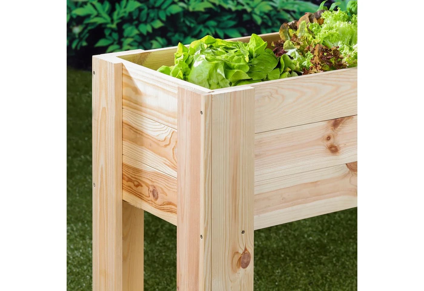 Haushalt International Hochbeet Holz Pflanzkasten Frühbeet Blumenkasten Gemüsebeet Pflanzbeet 62905 - Bild 4