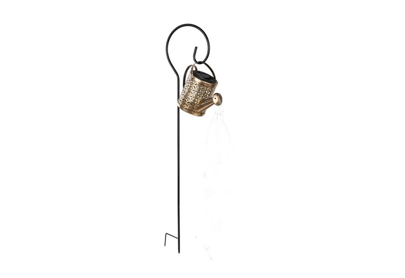Haushalt International LED Solarleuchte Solar-Gartenstecker Gießkanne Lichterkette