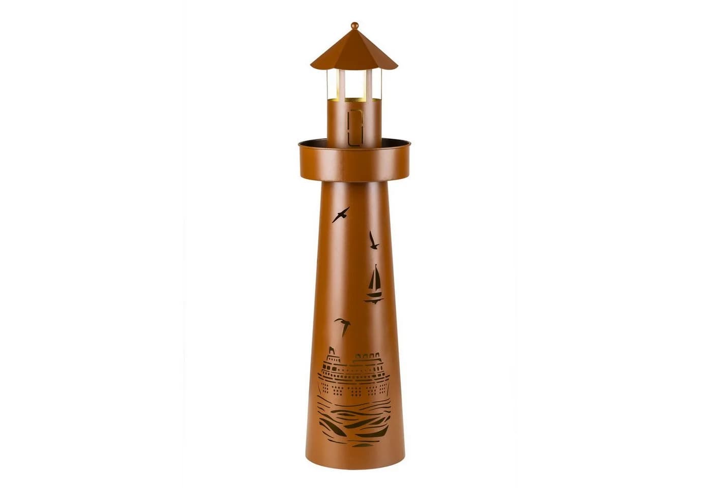 Haushalt International LED-Leuchtturm Rostoptik mit Timer - Bild 4