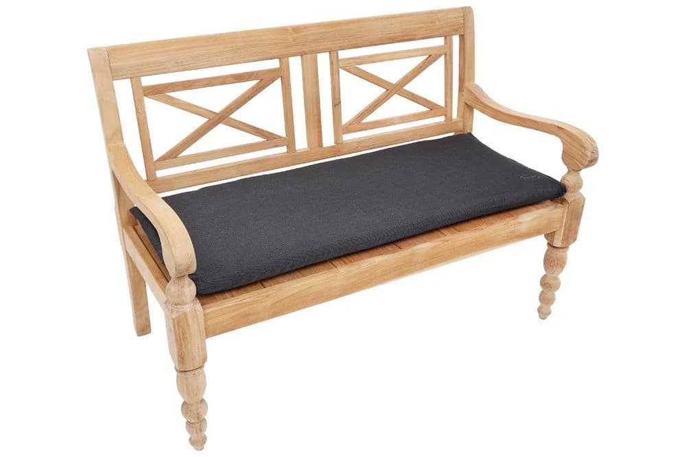 riess-ambiente Bankauflage ROG Anthrazit Outdoor Kissen für 2-Sitzer Gartenbank - Bild 2