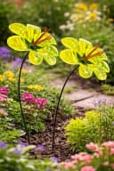 finehomegarden Gartenstecker Sonnenfänger Ringelblume 2er Set grün Bild 1