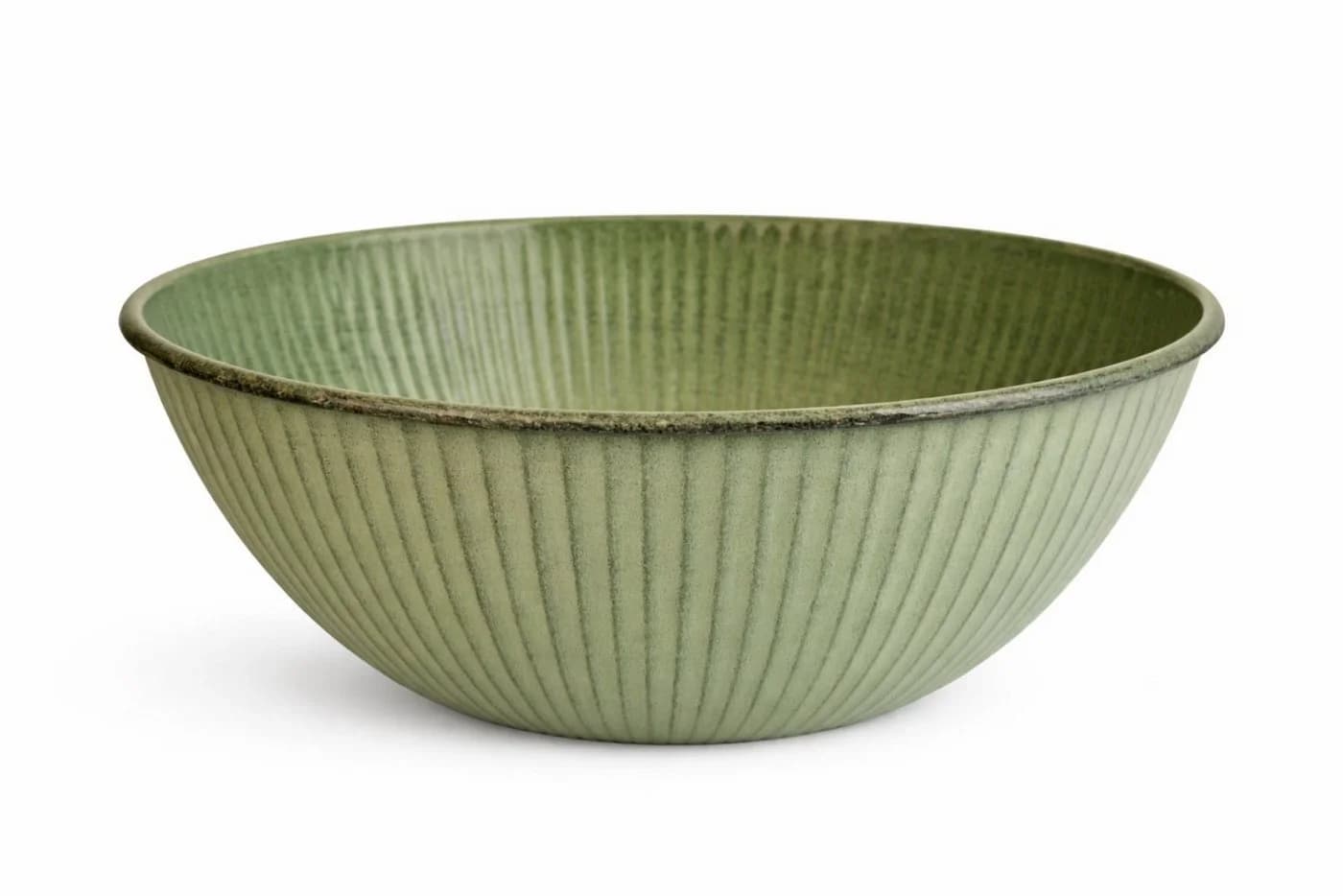 finehomegarden Pflanzschale Metall lackiert grün Ø44,5cm - Bild 2