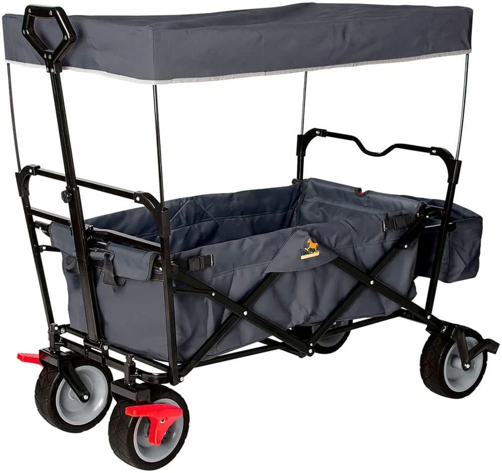 PINOLINO Paxi dlx Bollerwagen Anthrazit Schwarz mit Bremse - Bild 2