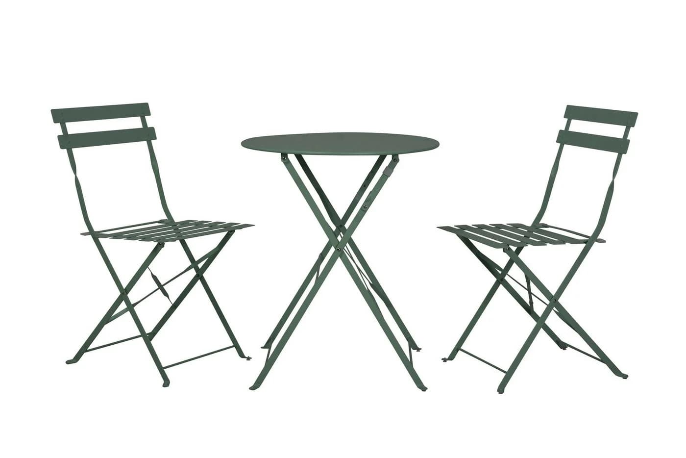 Kynast Bistro-Set 3-tlg. Grün zusammenklappbar witterungsbeständig - Bild 2
