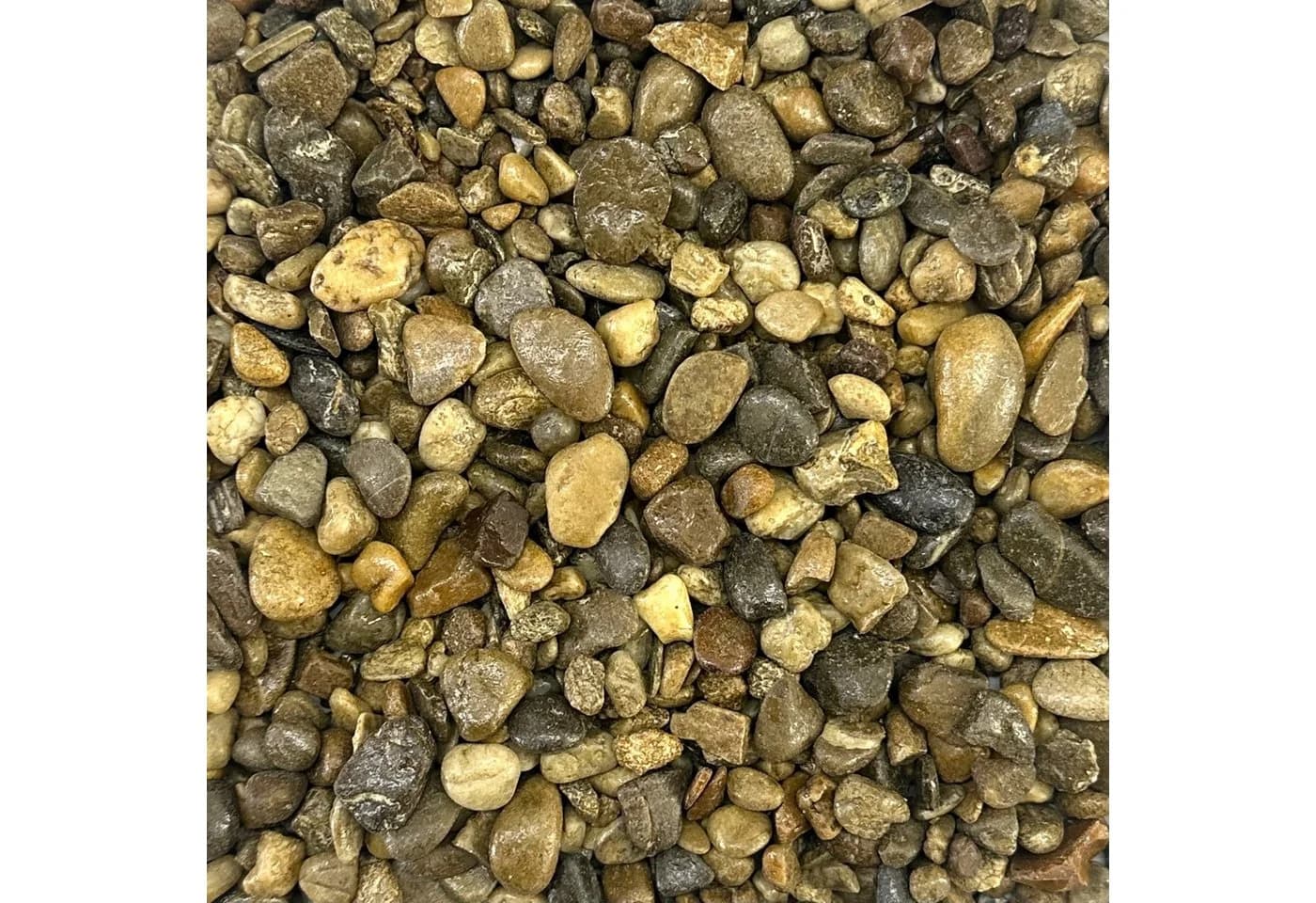 Eurosand Kieselsteine FLUSSKIESEL 8-25mm 1kg Bunt Gemischt