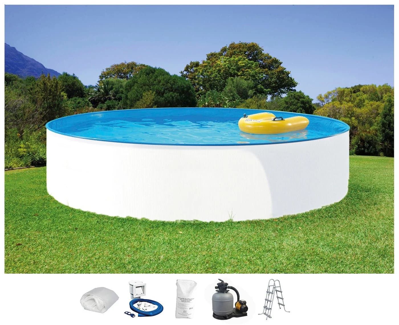CLEAR POOL Rundpool MIAMI 300x90cm Stahlwandbecken Komplettset - Bild 2