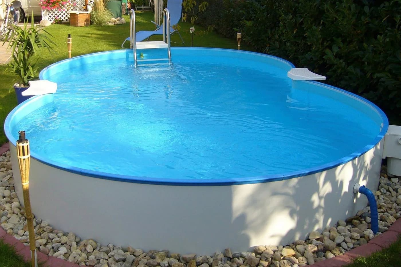 Achtformpool CLEAR POOL Schwimmbecken 540x350x120 cm