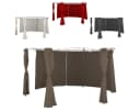 Linder Exclusiv Pavillonseitenteil 6er-Set Taupe Polyester Bild 1