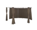 Linder Exclusiv Pavillonseitenteil 6er-Set Taupe Polyester Bild 2