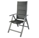 LEX Gartensessel Comfort 6-fach verstellbar gepolstert schwarz Bild 2