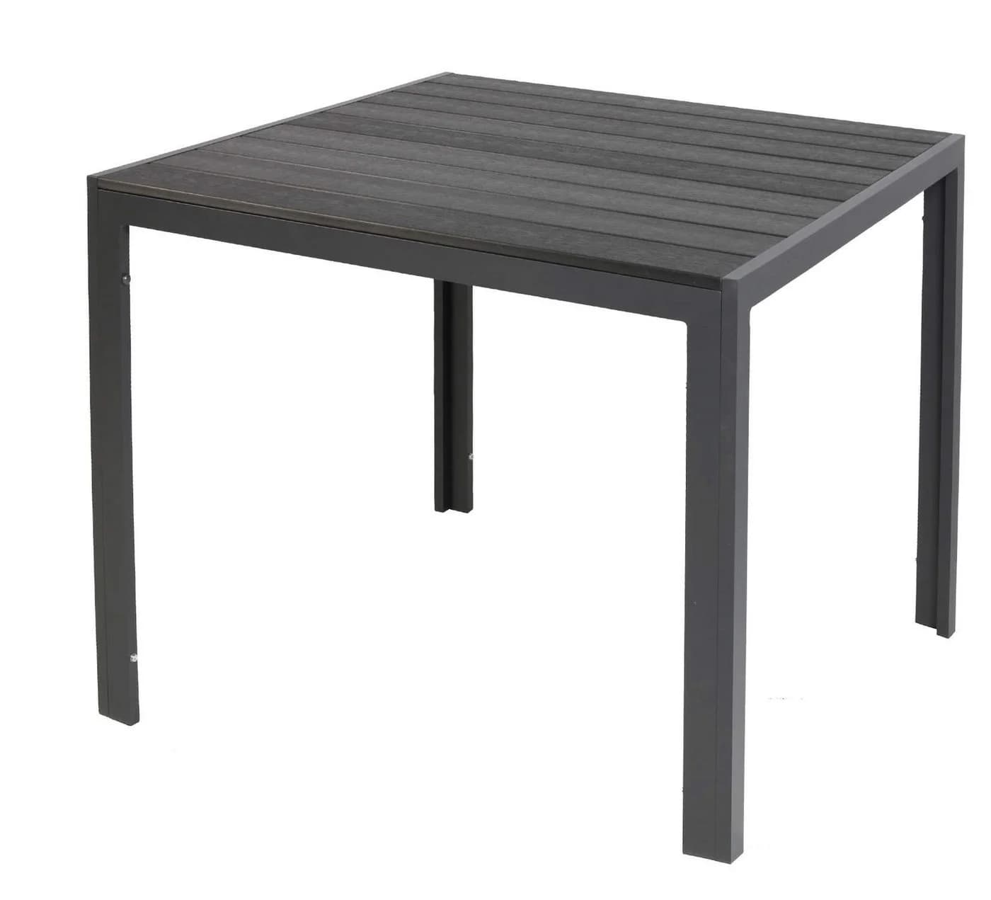 LEX Gartentisch Comfort 80x80 Nonwood Schwarz Aluminium - Bild 2