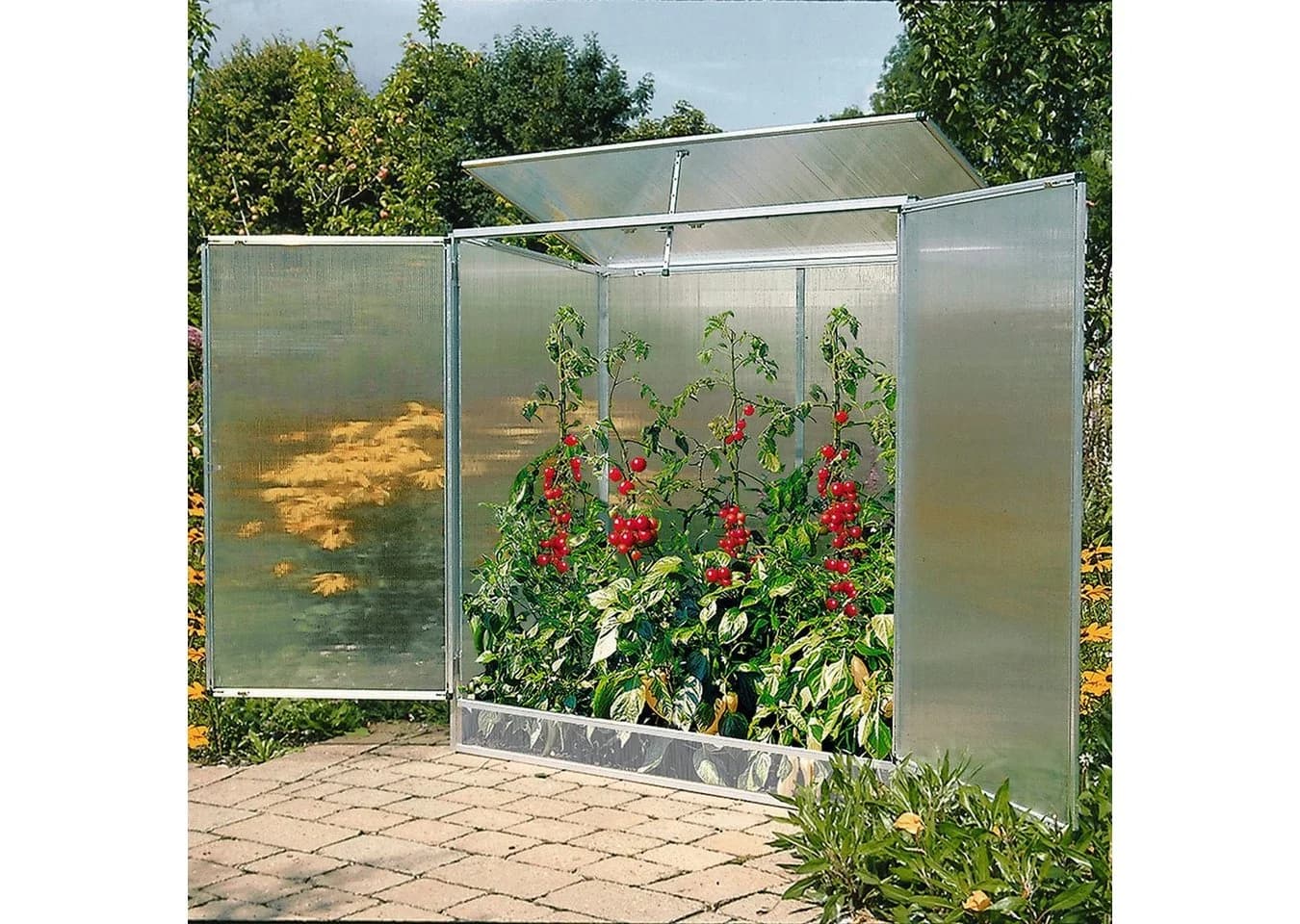 Beckmann Tomatengewächshaus Modell 1 Silber Aluminium