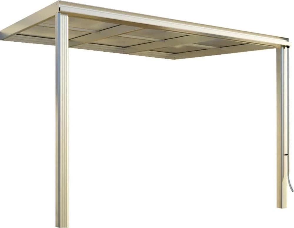 Terrassendach Beckmann Exklusiv Gr. 1 Anthrazit Aluminium Kunststoff
