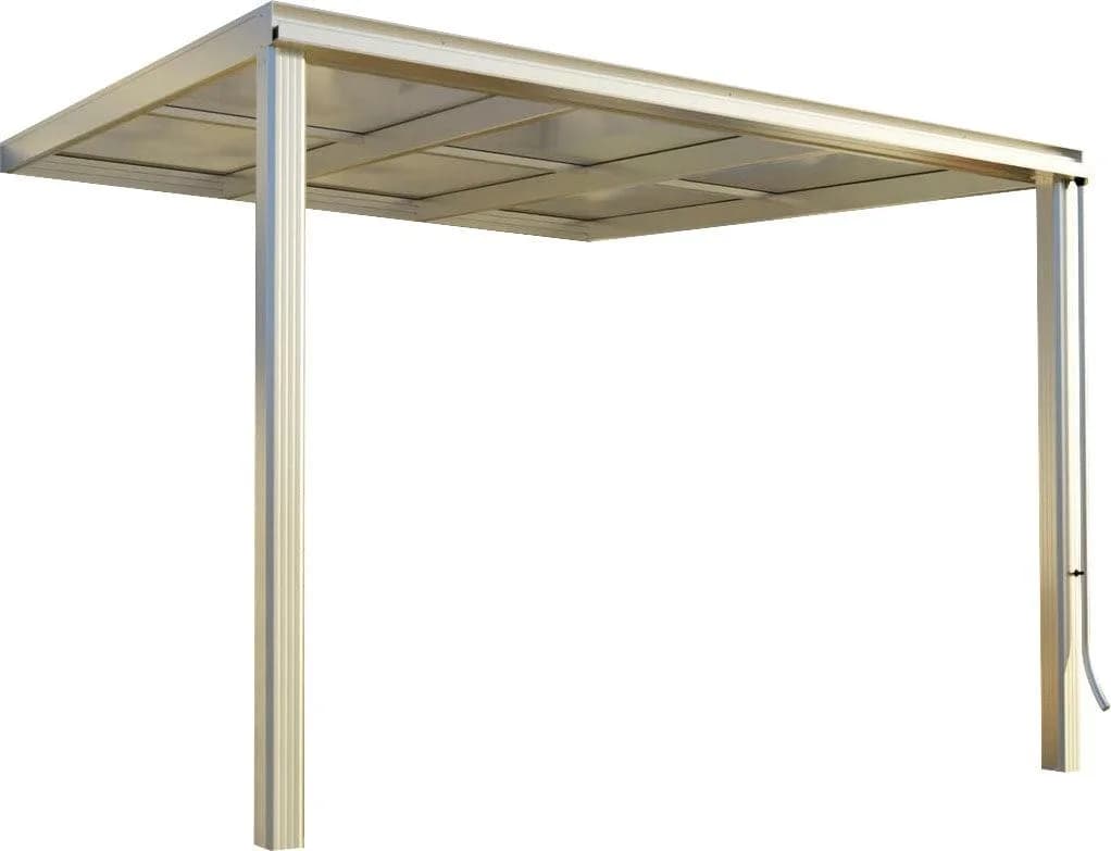 Terrassendach BECKMANN Exklusiv Gr. 5 Anthrazit Aluminium Kunststoff