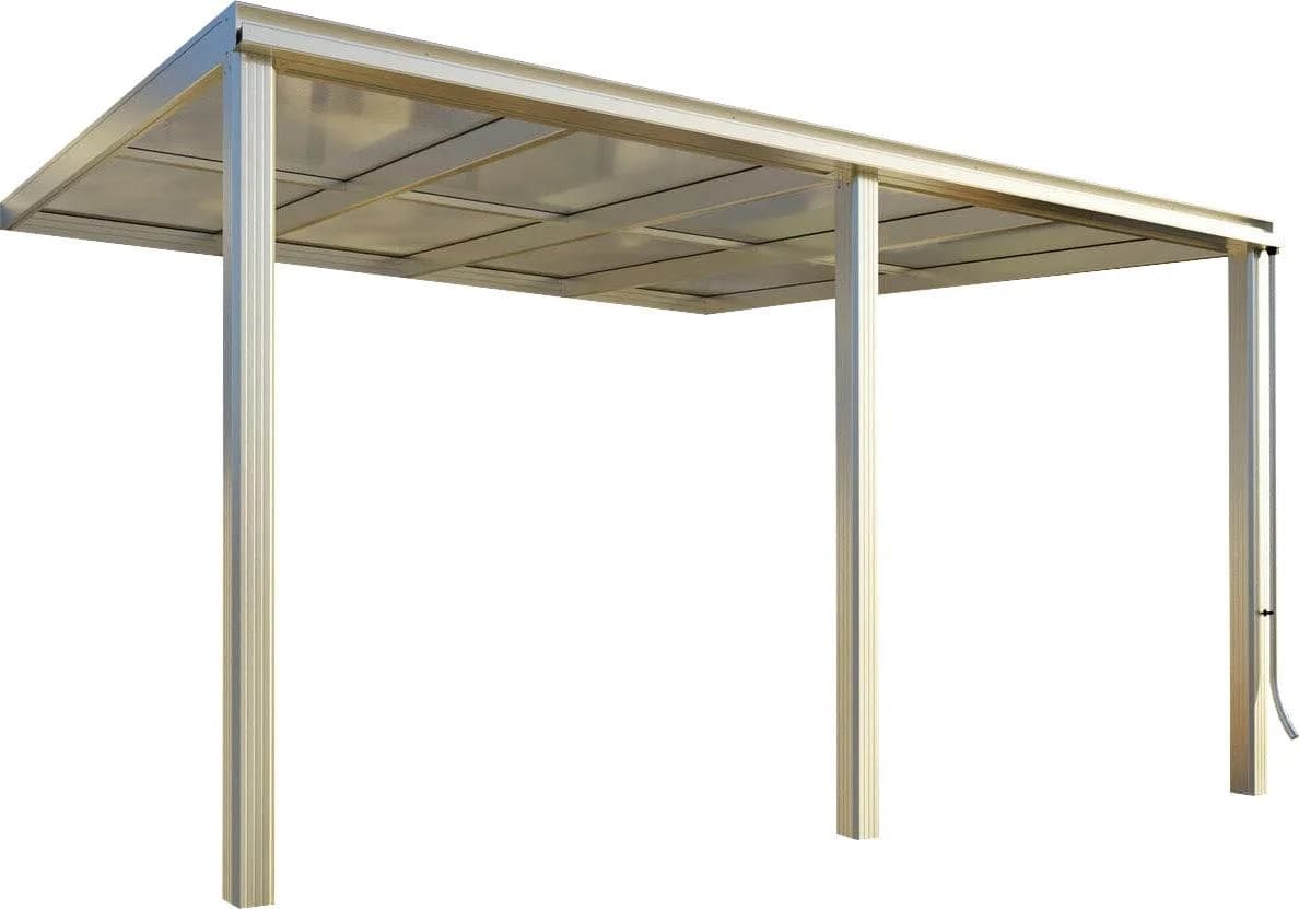 Terrassendach Beckmann Exklusiv Gr. 10 Anthrazit Aluminium Kunststoff